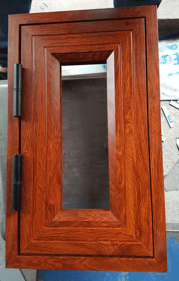 Hình ảnh cửa nhôm vân gỗ